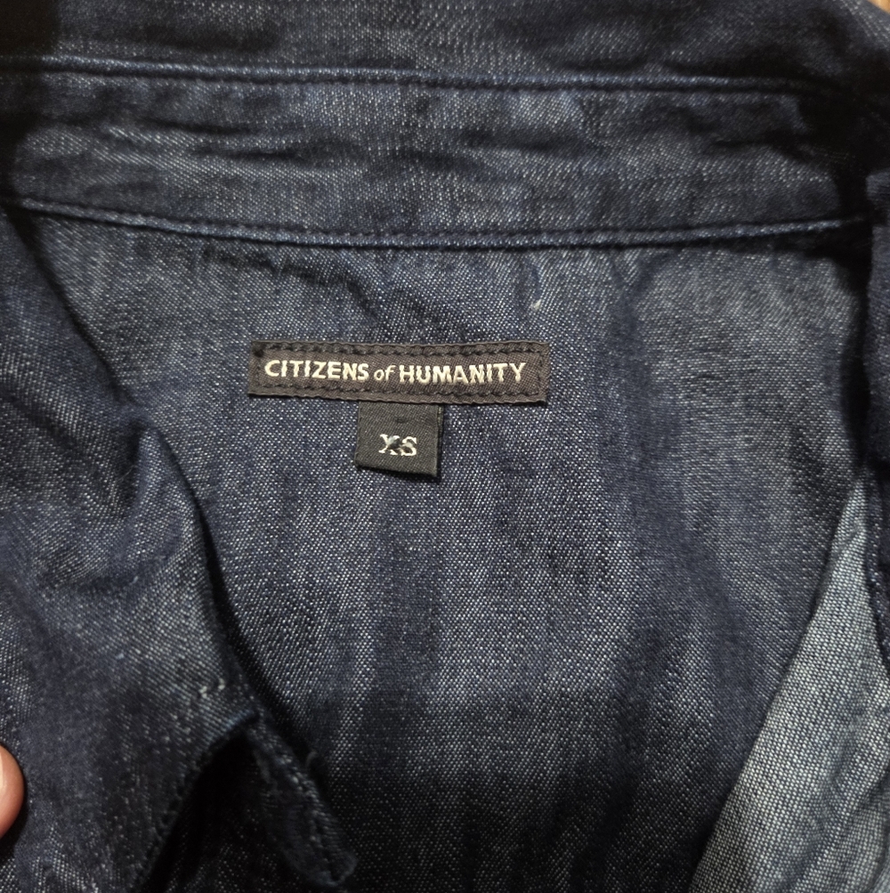 Citizens Of Humanity Dark Indigo Denim Jumpsuit - Picture 4 of 6